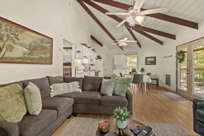 In our open living sanctuary, natural light and spacious design converge to create an inviting haven that feels both airy and cozy.