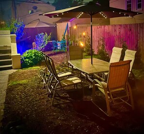 Why not have dinner or a nightcap outside during our beautiful Long Beach nights