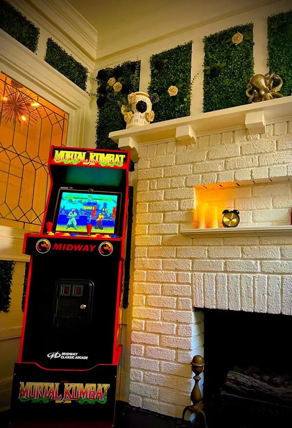 This beauty also has a classic game that I played in my youth called paperboy!