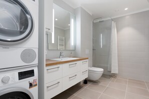 Bathroom with laundry