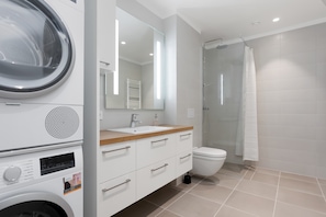 Bathroom with laundry