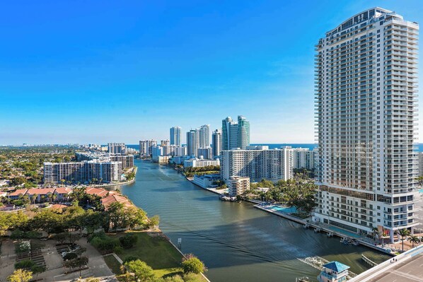 Amazing views from your private balcony.