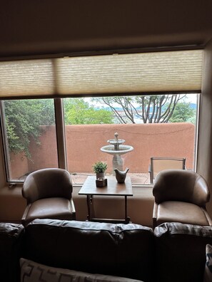 South facing private front porch.
