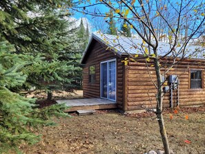 back and side of cabin 