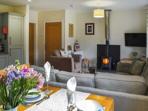 Open plan living space | Clover Cottage, Burgham Park, near Felton