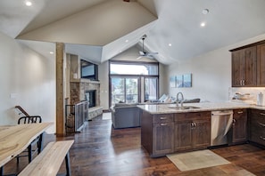 Indoors, Floor, Flooring, Hardwood, Ceiling Fan