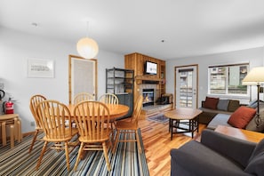 Furniture, Indoors, Living Room, Dining Room, Dining Table