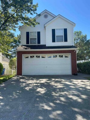 Front photo of house.  No garage access.  Garage is locked. 