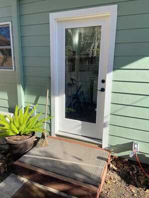 Studio front door entrance (3’ wide)