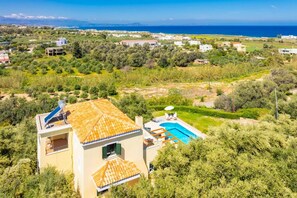 Aerial view of villa