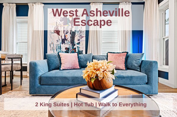 Welcome to West Asheville! Close to some of the best restaurants, breweries and coffee shops, you'll be able explore by foot and enjoy a stylish home away from home.