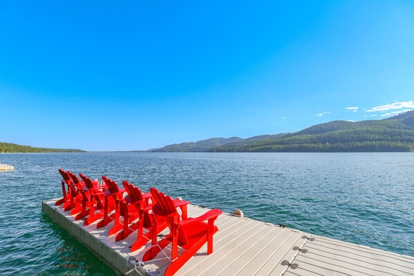 Located directly on Whitefish Lake, The Gray Escape includes a private dock and access to the wonders of great outdoors!
