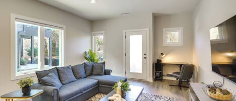 Durham Vacation Rental | 3BR | 3BA | 1,800 Sq Ft | 1 Step to Enter