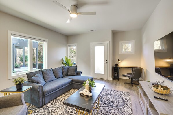 Durham Vacation Rental | 3BR | 3BA | 1,800 Sq Ft | 1 Step to Enter