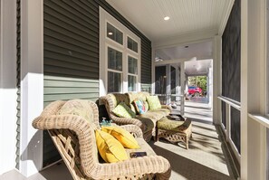 Enjoy the screen porch with your morning coffee