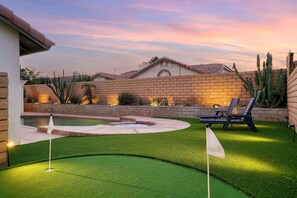 Another angle of our mini golf area
