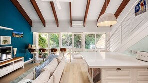 Living room and kitchen + dining room 