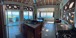 Panoramic view from kitchen upstairs.  Lets just say, it doesn't suck.