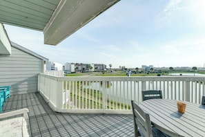 Private Balcony | Outdoor Dining Area | Lounge Seating | Pond Views