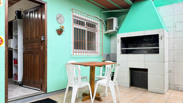 Seating area,BBQ facilities