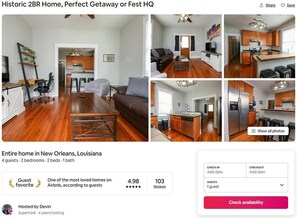 This is the same exact home and host (myself) as the one imaged above, one of the most popular homes in the city with a 4.98 rating and over 100 review.. I started a management company, Metis, and I was unfortunately required to start a new listing. 