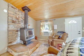 Living Room | Single-Story Home | Central Heating | Window A/C Units