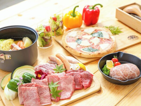 ・[Dinner example] A very popular BBQ menu made with luxurious carefully selected ingredients