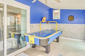 Sunroom | Air Hockey Table | Dart Board | Board Games