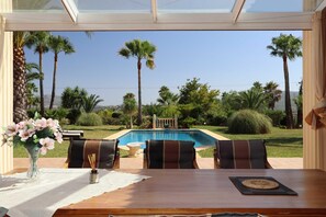Outdoor dining area