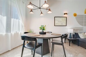 A stylish dining space perfect for sharing meals and making memories with loved ones.