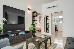 Stylish and serene, this living room is your perfect spot to relax.