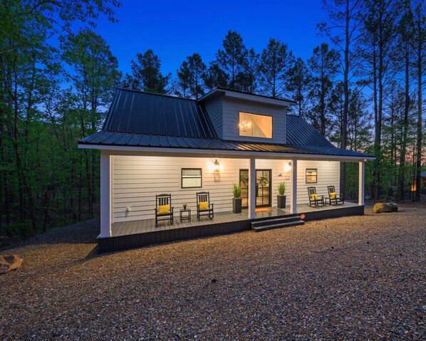 Romantic front porch view