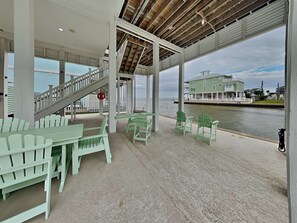 Ground Level Patio - Water Views