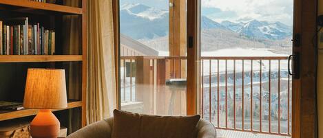 Relax and take in the view with a good book.
