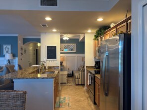 Kitchen view from dining area