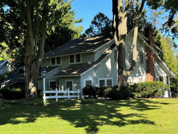 Main cottage front entrance and South side