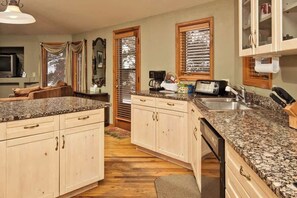 Ample counter space for cooking with the family.