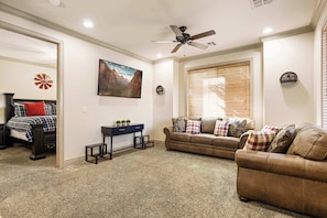 Living room with ample seating space