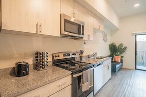 Fully Stocked Galley Kitchen