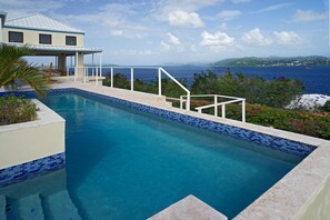 Large Pool Overlooking BVI, St. John, & Christmas Cove