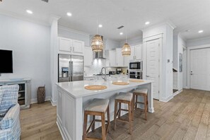 Gather around the kitchen island for happy hour or snack time!
