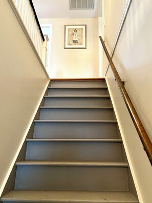 Stairs to go in second floor to bedrooms, full bathroom and office