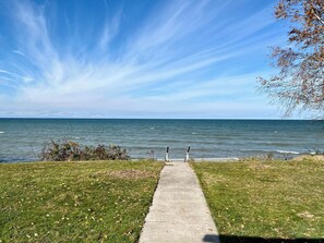 Walking path to deck and peer