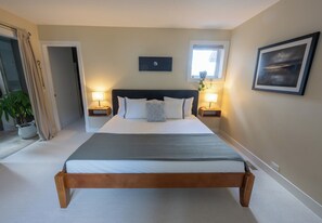 Master bedroom with walk in closet and ensuite bathroom