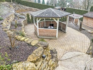 Jardin, Belvédère, Dalle, Structure En Plein Air, Aménagement Paysager, Arrière-Cour, Pavillon, Cour, Passerelle