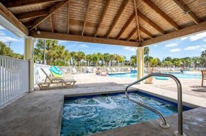A jacuzzi is also available on the resort!