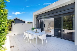 Outdoor dining area