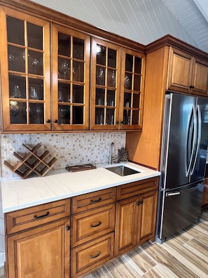 Bar in kitchen