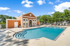 The Villas of Frangista community pool is located nearby on Charlotte Avenue.  Only a 4 to 5 minute walk or go by car, golf cart, or bikes!