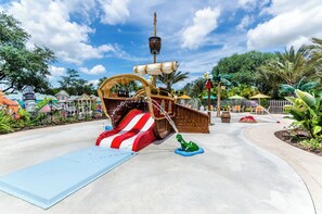 - Make a splash at the fun-filled pirate ship water play area, perfect for kids - Vibrant, interactive features provide entertainment for the little ones - Safe & exciting space designed to create unforgettable family moments in this Festival resort